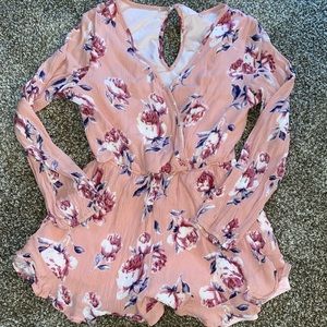 Pink Lily romper size small